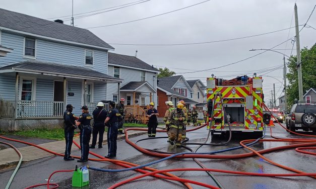 Fire on Regent Street in Hawkesbury
