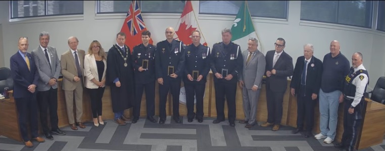 Paramedics presented with awards from OPP