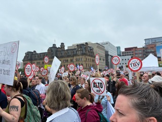 Residents from region protest Alto on Parliament Hill