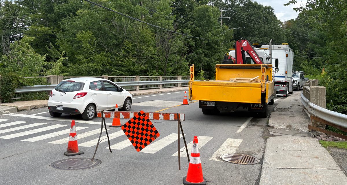 Bridge work on Rue des Érables in Brownsburg-Chatham