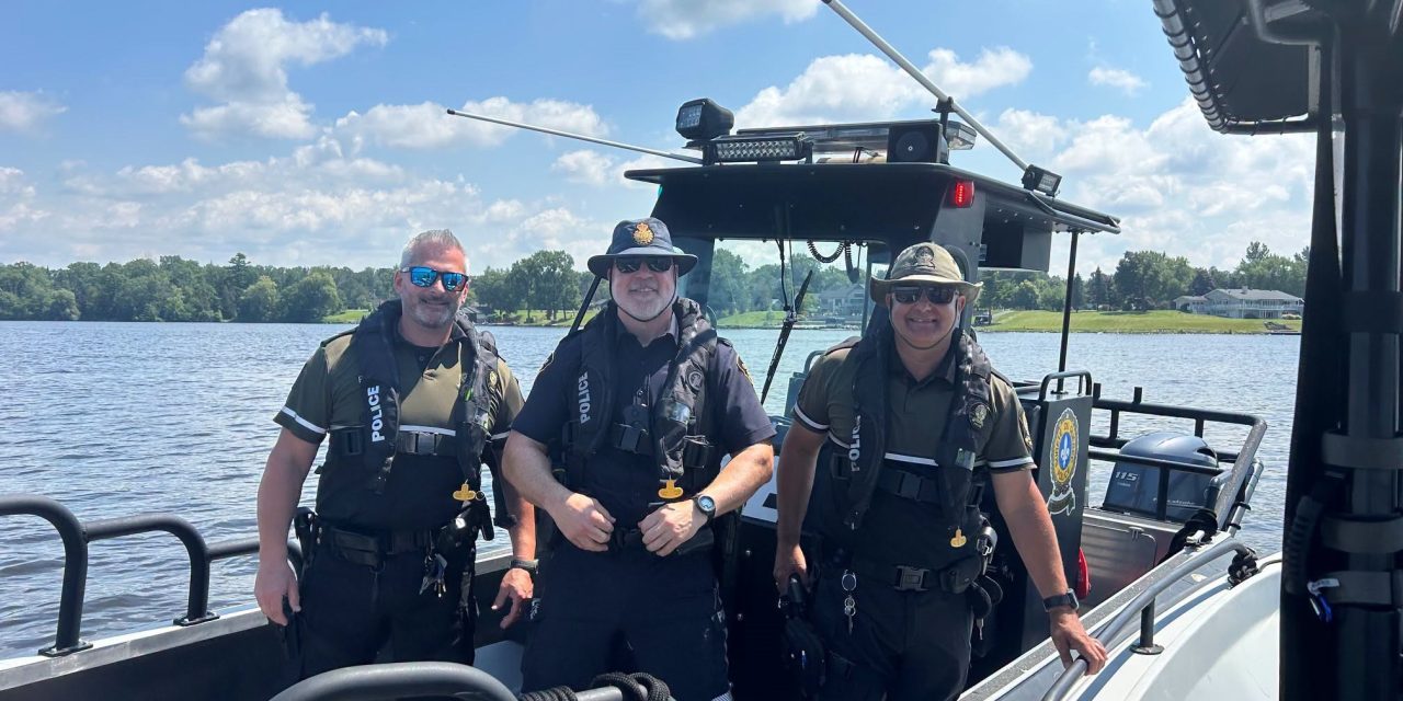Police patrol Ottawa River