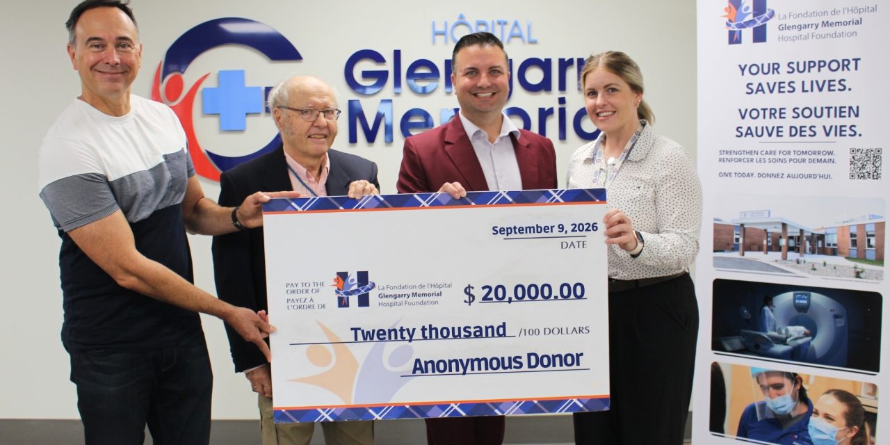 $20,000 anonymous gift to HGMH