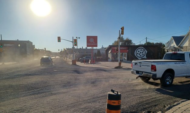 Paving project in downtown Hawkesbury