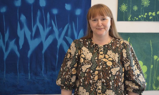 Cyanotypes and textiles at Arbor Gallery