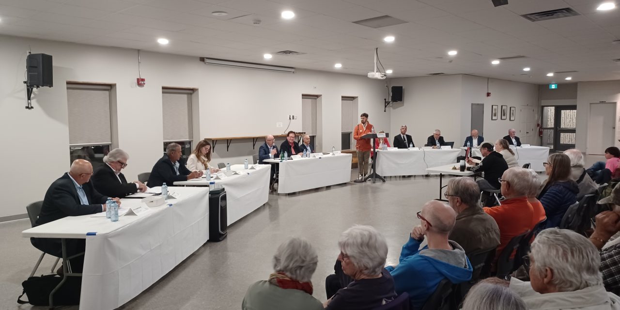 Questions and answers at Champlain Candidates’ Meeting