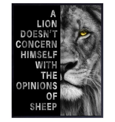 Home Office Art Motivational poster Wall Decor for Men inspiring masculine Inspirational quote Garage, Gym, Man cave Decor