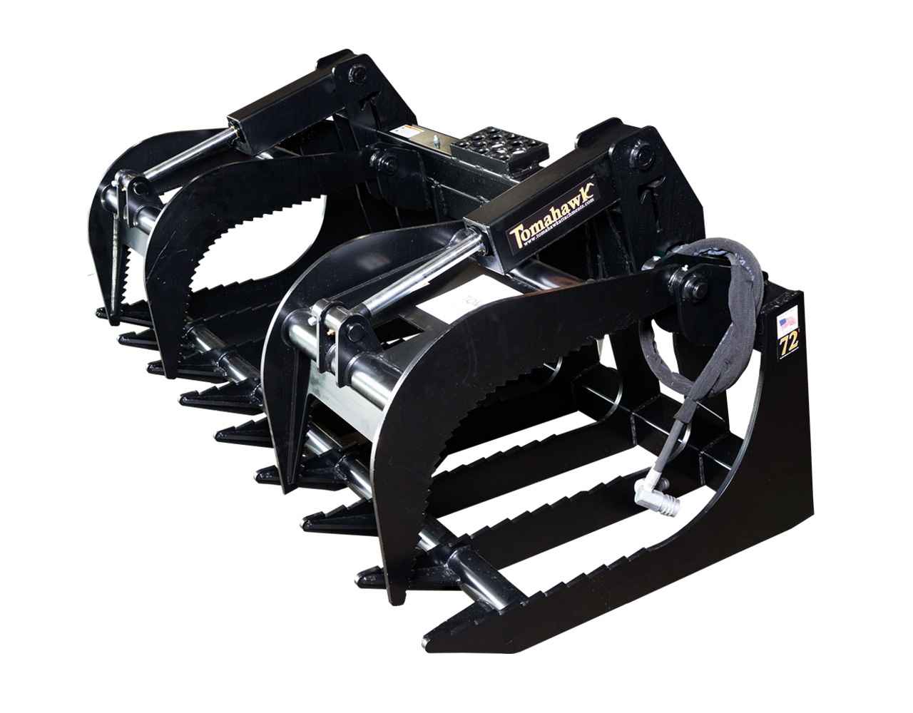Tomahawk Attachments Tomahawk Severe Duty TwoCylinder Brush Grapple