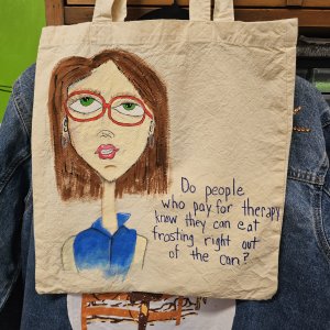 Hand painted Shopping bags