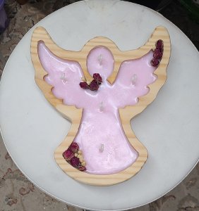 Angel Dough Bowl Candles