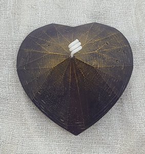 Geo Heart Candle, 6oz