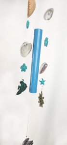 Beach Bucket and Shells Wind Chime