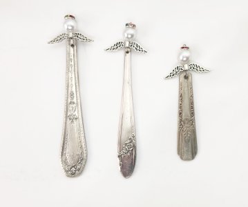 Vintage Silverware Angels