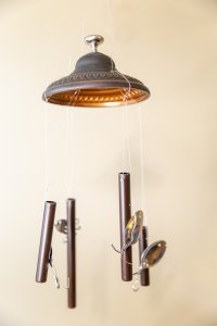 Elegant Fan Top Silverware Fish Wind Chime