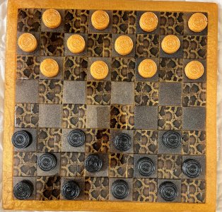 "Rattlesnake Rodeo" Checkerboard Set