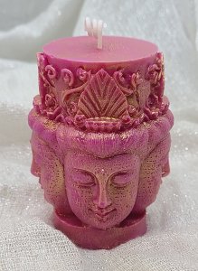 Four Faced Buddha Candle, 6oz