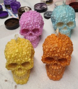 Deadhead Skull Candle, 7.5oz