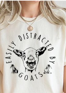Easily Distracted by Goats T-Shirt