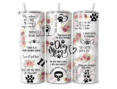 Dog Mom - 20 oz Tumbler