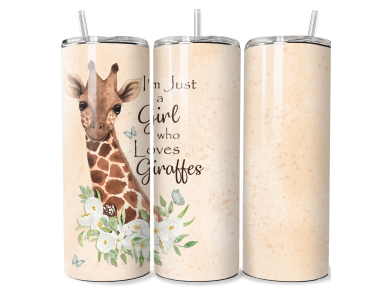Just a Girl Who Loves Giraffe's - 20 oz Tumbler