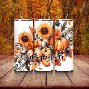 Hello Pumpkin 20 oz Stainless Steel Tumbler
