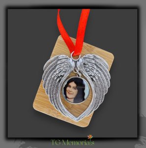 Angel Wing  Ornament, Memorial Ornament, Angel Wing Charm
