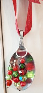 Beaded Spoon Christmas Ornament