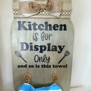 Wood Decorative Towel Display/Hanger
