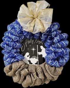 O Holy Night Christmas Wreath