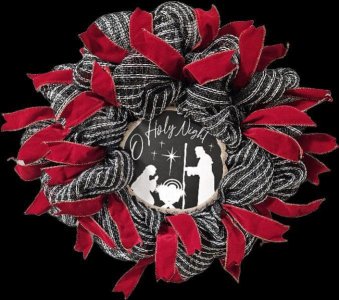 O Holy Night Christmas Wreath