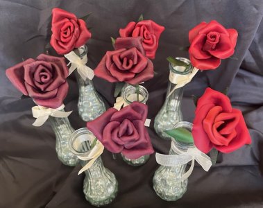 Handmade Leather Roses