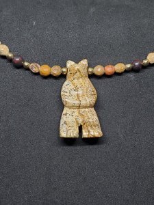 Jasper Bear Spirit Animal Necklace