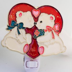 Nightlight Kissing Bears