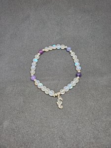 Mermaid Glass with Jade Bracelet