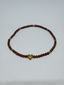 Brown Goldstone Ankle Bracelet