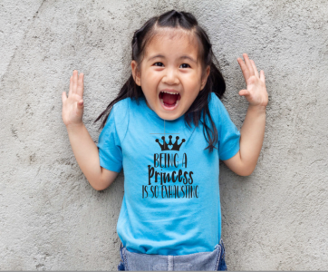 Being a Princess Girl's T-Shirt