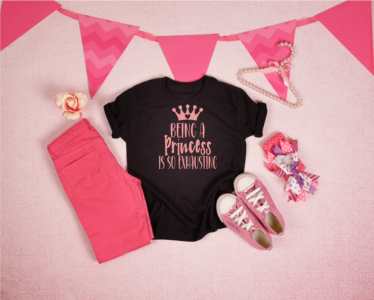 Being a Princess Girl's T-Shirt
