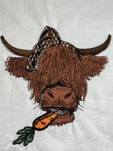 kitchen towel, embroidered