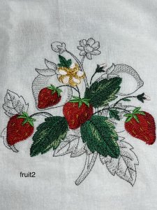 kitchen towel, embroidered