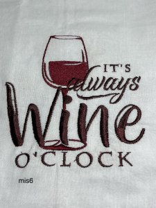 kitchen towel, embroidered