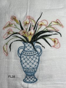 kitchen towels, embroidered