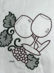 kitchen towels, embroidered