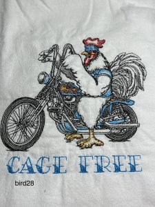 kitchen towels, embroidered