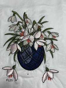 kitchen towels, embroidered