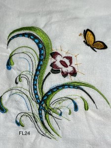 kitchen towels, embroidered