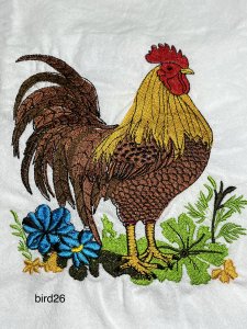 kitchen towels, embroidered