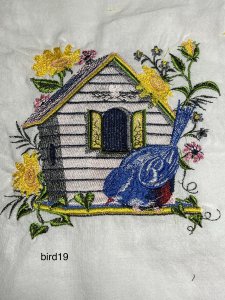 kitchen towels, embroidered
