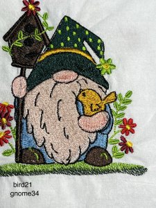 kitchen towels, embroidered