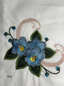 kitchen towels, embroidered