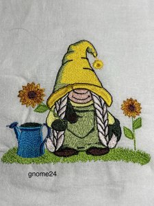 kitchen towels, embroidered