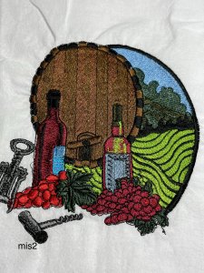 kitchen towels, embroidered